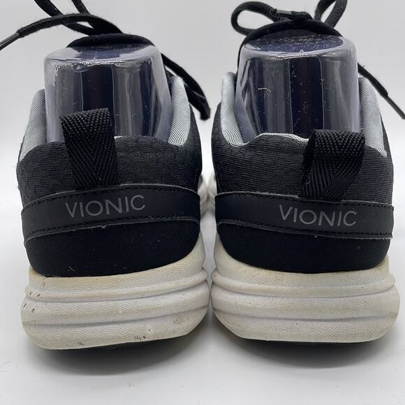 Vionic 335 Miles Walking Athletic Shoes Black White Size 6 - Picture 7 of 11